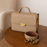 The Estelle Croco Crossbody Bag